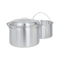 Bakeoff 24-Qt. Fryer- Steamer with Lid and Basket - Aluminum BA49257